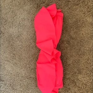 NWOT Pink Ruffle VS Top